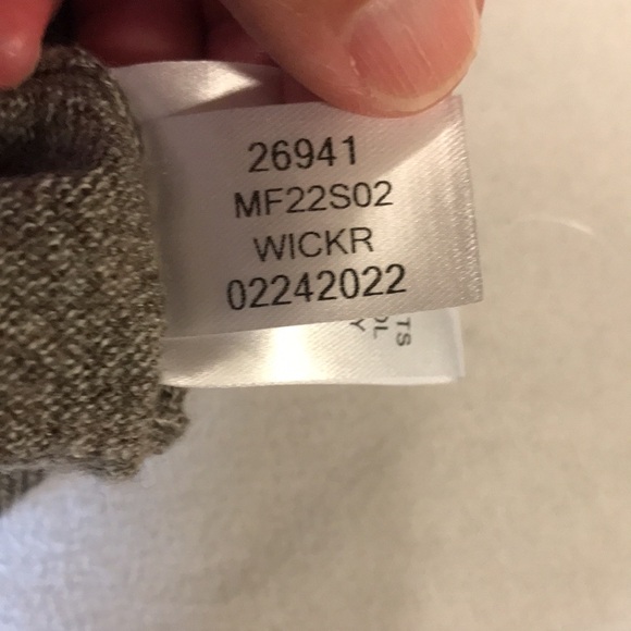 Peter Millar V-neck sweater men XL brown merino wool blend long sleeve neutral - Picture 10 of 12